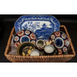 A Collection of Oriental Porcelain to include Oriental part set of five saucers,