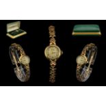 Rotary Maximus Ladies 1930's 21 Jewel Mechanical 9ct Gold Wrist Watch, The Ornate 9ct Gold