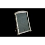 Early 20th Silver Photo Frame of Art Nouveau form hallmarked for Birmingham Q 1915.