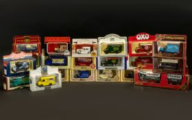Collection of Model Lledo & Matchbox Vintage Vans.
