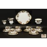 Royal Albert 'Celebration' Part Tea Set comprising 6 trios of cup,
