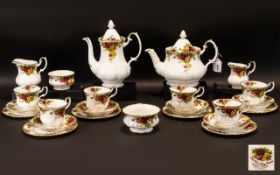Royal Albert 'Old Country Roses' Part Tea Set to include a Tea Pot, a Coffee Pot,