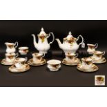 Royal Albert 'Old Country Roses' Part Tea Set to include a Tea Pot, a Coffee Pot,