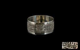 A Silver Victorian Napkin Ring (Chester)