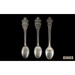 Rolex Interest A Collection Of Three Tea Spoons All marked Rolex Boucherer Watches