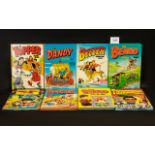 Collection of Vintage Children's Albums 8 in total, to include Beano 1986, Dandy 1988, Beezer 1988,