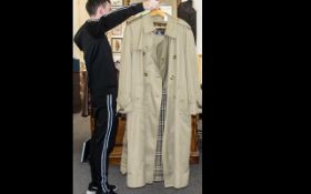 A Vintage Gentleman's Burberry's Trench Coat Traditional full length trench coat in excellent