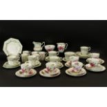 Quantity Of Part Tea Sets, 50 Pieces To Include Royal Albert "Yellow Ribbon",