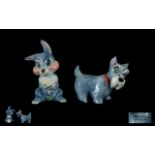 Walt Disney Productions 1/ Wade Porcelain ' Blow Up ' Model Figure of ' Jock ' From Lady and the