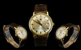 Tissot 1960's 18ct Gold Visodate Seastar Seven Automatic / Mechanical Wrist Watch.