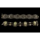 Two Silver Egyptian Bracelets in Continental Silver of attractive form.