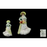 Royal Doulton Figure 'Jane' Lady Doulton 1997 HN 3711 depicting an elegant lady holding a cat in a