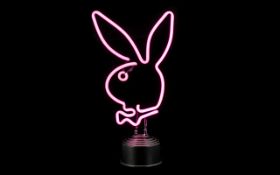 PLAYBOY BUNNY NEON SIGN. In full working order, height 14.5 inches, please see accompanying image.