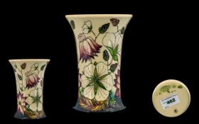 Moorcroft Modern Tubelined Vase ' Bramble Revisited ' Pattern. Designer Alicia Amison.