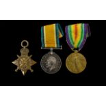World War I Trio of Military Medals Awarded to CPL. J. Mathews 17387, LAN ,FUS.