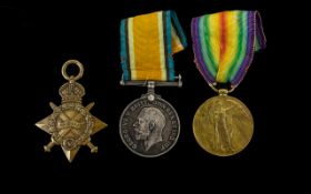 World War I Trio of Military Medals Awarded to CPL. J. Mathews 17387, LAN ,FUS.