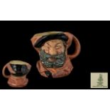 Royal Doulton Toby Jug - Falstaff number D 6287, dated 1949. Vintage rare and ideal for collectors.