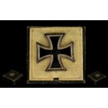 WW2 Nazi Third Reich German Iron Cross 1939 1st Class, Pin Stamped,