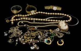 A Good Quantity of Costume Jewellery to include silver.