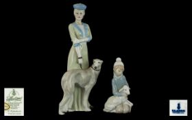 Royal Doulton Figure - Park Parade HN3116. Height 12 inches. Restoration to Neck Area - A/F,