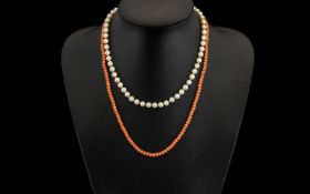 Lotus - Nice Quality Single Strand Cultured Pearls Necklace with 9ct Gold Clasp.