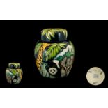 Moorcroft - Nice Quality Collectors Club Only Modern Tube lined Lidded Ginger Jar ' Noah's Ark '
