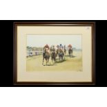 Limited Edition Print of Horse Race by Stanley Keen. Signed to bottom right No. 621/850.