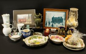 A Good Collection of Assorted Ceramics Aynsley Wild Tudor Vase Wedgwood Fallow deer milk jug with