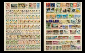 Stamp Interest - A Collection of Italian Stamps all mounted in a hard cover folder.