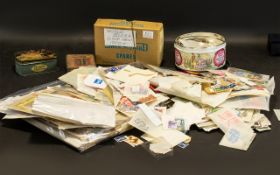 Stamp Interest - Large Crate of Stamps. Lots of early GB. Lots of duplication. 50 good for variety