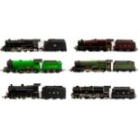 A Small Collection of Branded Diecast Models of Locomotive and Tenders.