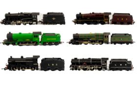 A Small Collection of Branded Diecast Models of Locomotive and Tenders.