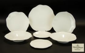 Villeroy & Boch Blossom Pattern China. 10 Assorted pieces in plain white design, all in good