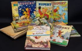 Collection of Rupert Bear Annuals - condition varies, mostly fair / good condition.