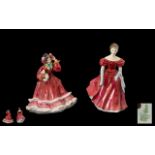 Two Royal Doulton Ladies - 'Winsome' HN2220 of an elegant lady carrying a large hat,