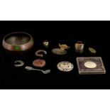 Small Collection of Assorted Items to include M, THERESIAD silver coin,