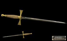 Knights Templar Poignard Dagger.