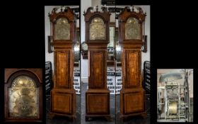 George III - Impressing / Grand Flame Mahogany Cased Long case Clock.