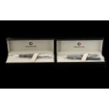 Two Sheaffer Boxed Pen Sets comprising Sheaffer 100 Matte Gray pens,