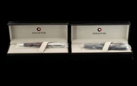 Two Sheaffer Boxed Pen Sets comprising Sheaffer 100 Matte Gray pens,