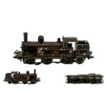 Hornby - Early Heavy Metal Steam Locomotive. Marked 2502 to Side of Train. c.1930's.