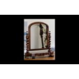 Victorian Period - Nice Quality Mahogany Dressing Table Mirror,