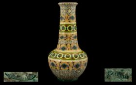 Jean Gerbino 1876 - 1966 - Wonderful Quality Signed Large and Impressing Micro Mosaic Tall Vase