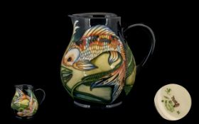 Moorcroft Nice Quality and Well Designed Modern Tube lined Jug ' Quiet Waters ' Carp.