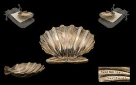 Giammaria Buccellati Signed Sterling Silver Scallop / Shell Dish.