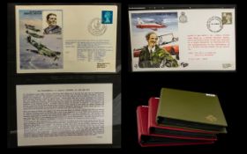 RAF Interest - varied collection of 80 signed and unsigned RAF Flown Covers in three albums.