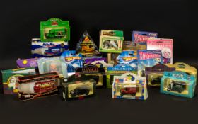 Mixed Box of Collectible Diecast Models to include Lledo car to mark the 90th Birthday of the