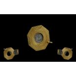 Gentleman's Deluxe 9ct Gold Octagonal Shaped Cigar Cutter, From the 1960's Period,