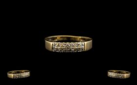 Ladies 9ct Gold Diamond Set Dress Ring,
