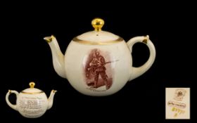 Macintyre Teapot. A gentleman in Khaki,